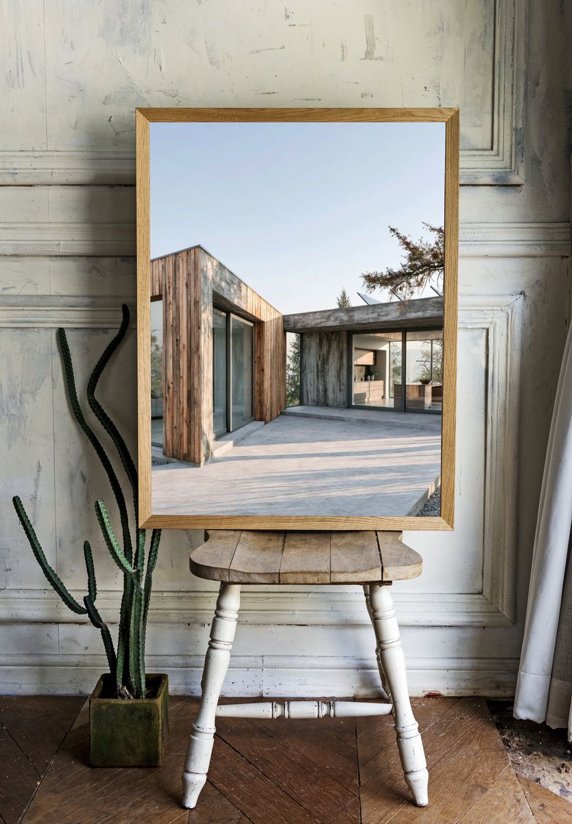 Modern Concrete House Photography Poster. room preview
