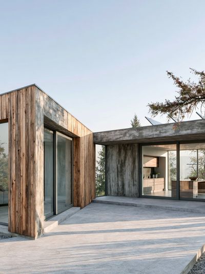 Modern Concrete House Photography Poster. poster