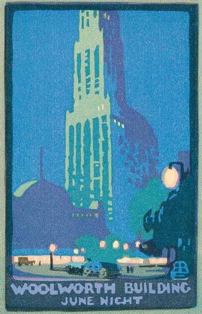 Woolworth Building June Night (1916). poster