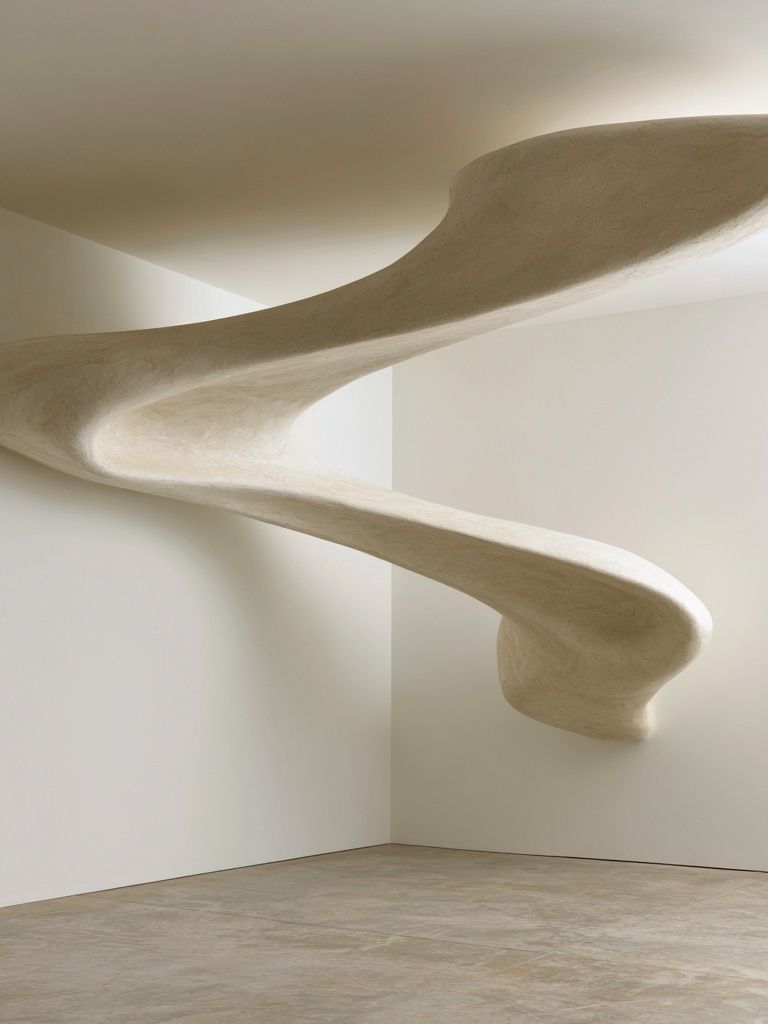 Sculptural Spiral Interior Photography Poster. poster detail