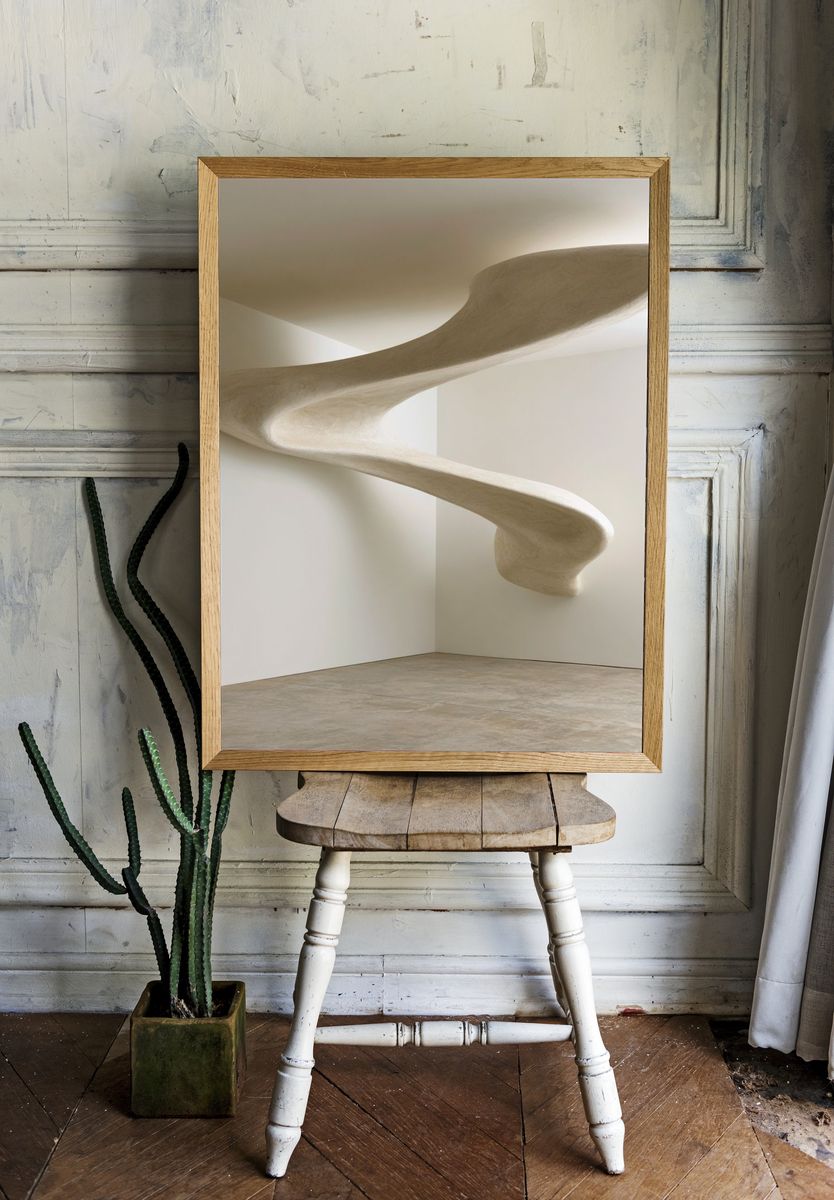 Sculptural Spiral Interior Photography Poster. room preview