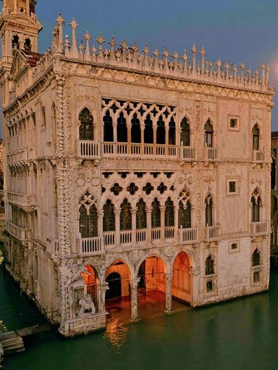 Venetian Gothic Palace at Dusk Poster.