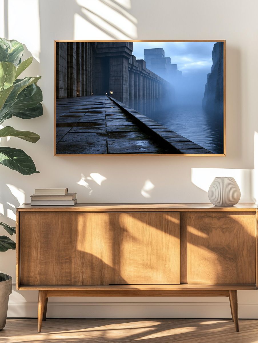 Misty Fortress Corridor Poster. — room view 3