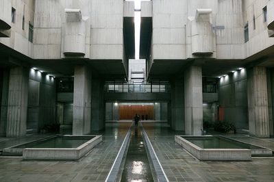 Brutalist Courtyard Architecture Poster.