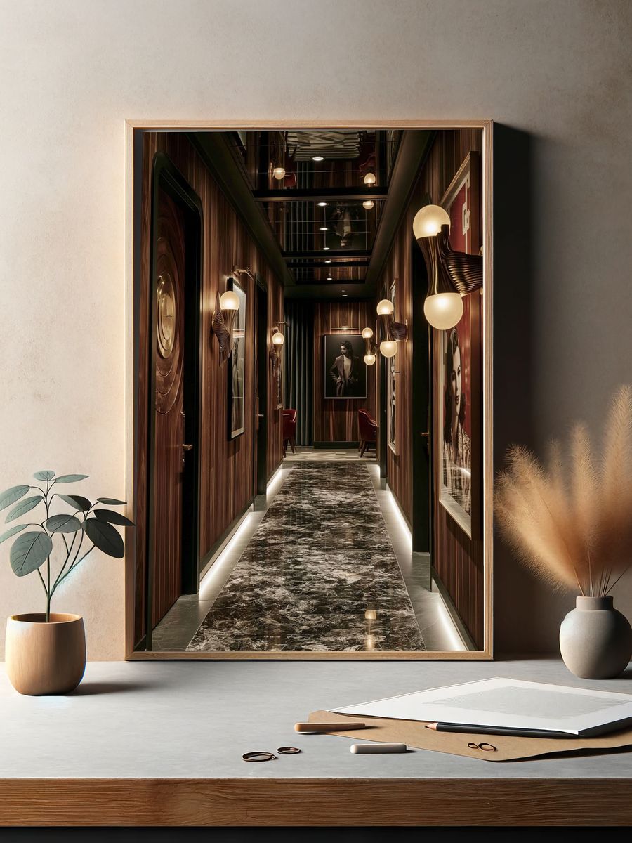 Luxury Art Deco Hallway Poster. — room view 2