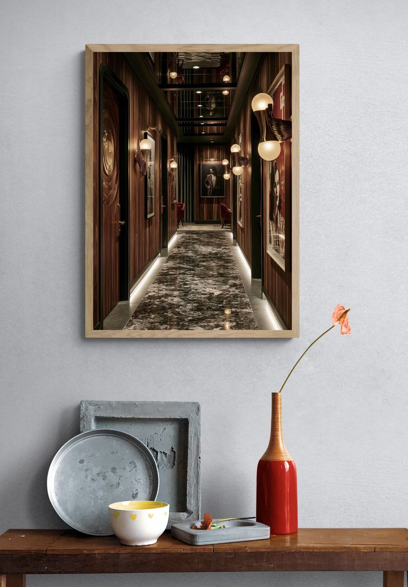 Luxury Art Deco Hallway Poster. — room view 3