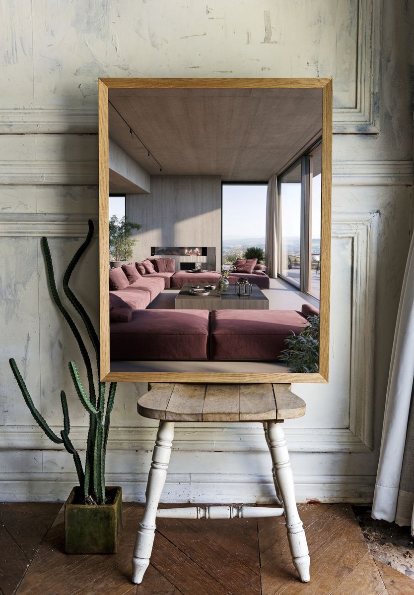 Modern Minimalist Living Room Print. — room view 1