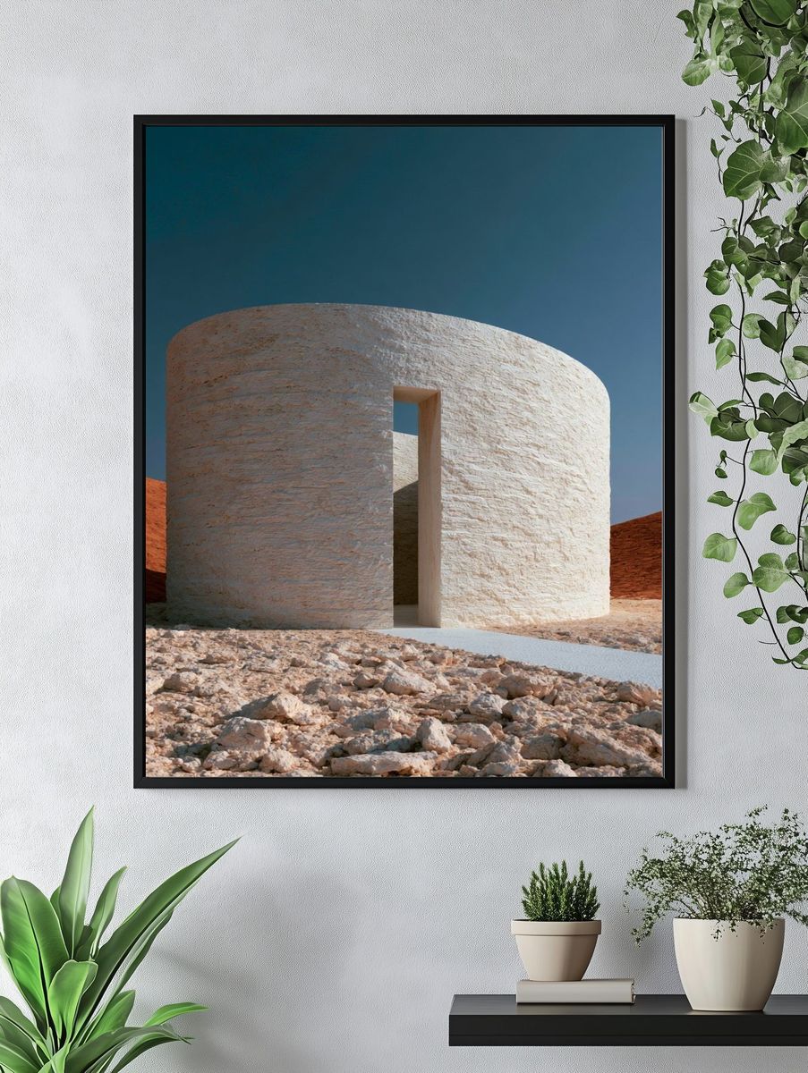Desert Stone Pavilion Photography Poster. — room view 4