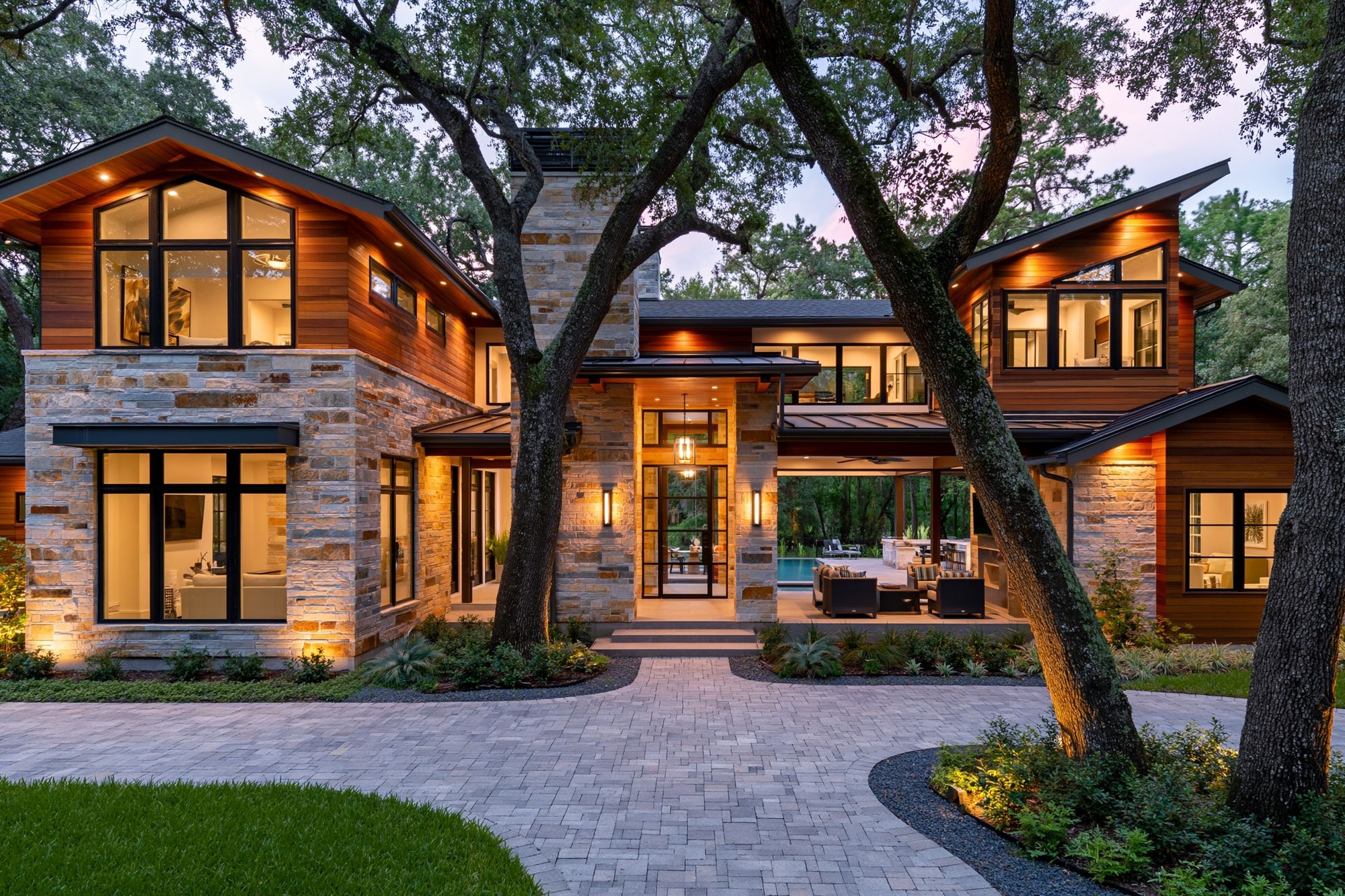 Modern Luxury Home Architecture Poster. poster — architecture art