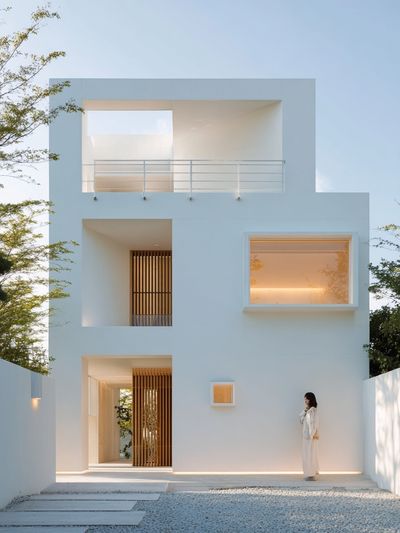 Minimalist White House Architecture Poster.