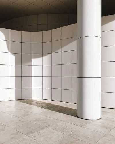 Curved Minimalist Architecture Poster