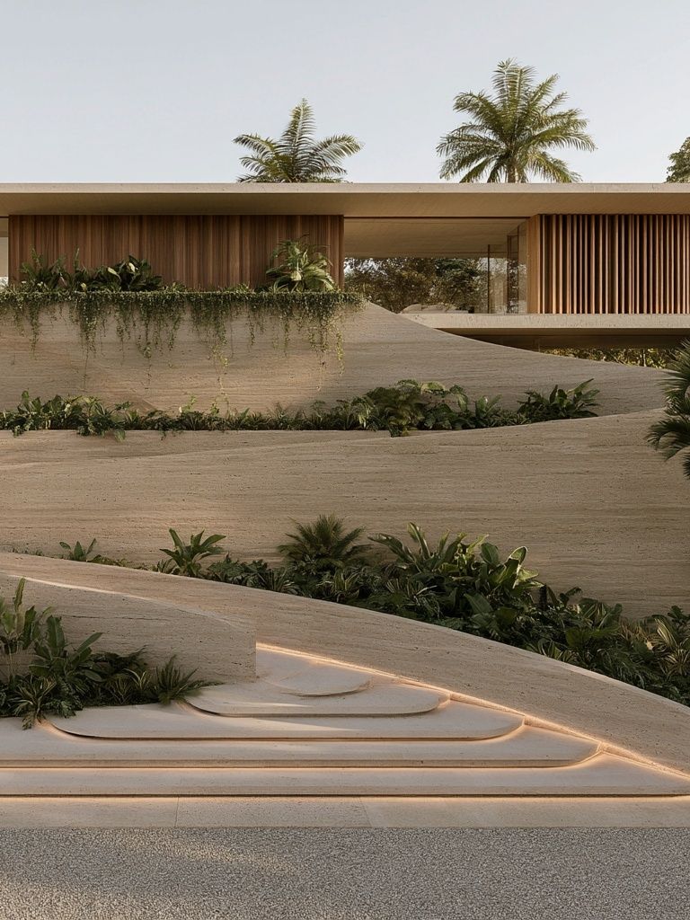 Modern Tropical Villa Architecture Poster. poster detail