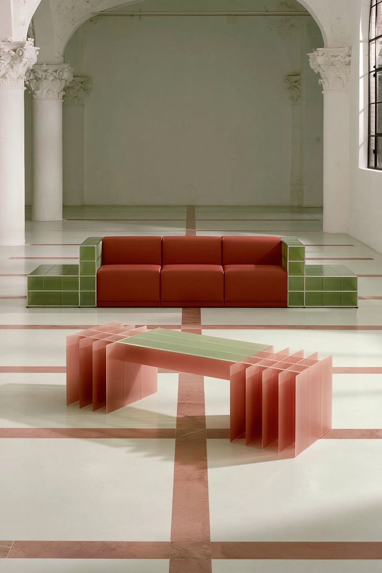 Modern Interior Installation Poster. poster — architecture art