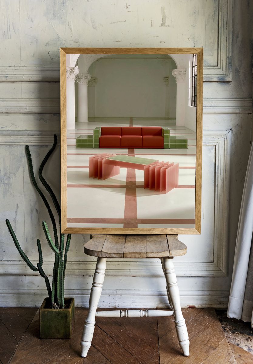 Modern Interior Installation Poster. room preview