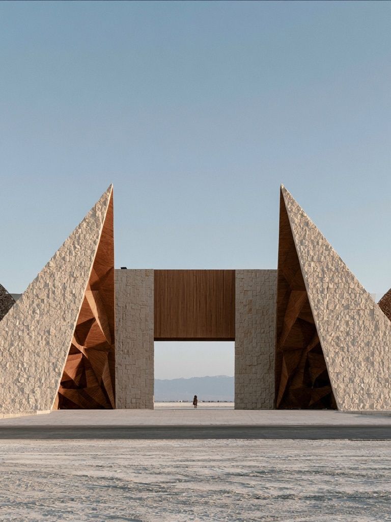 Desert Pavilion Architecture Print. poster — architecture art