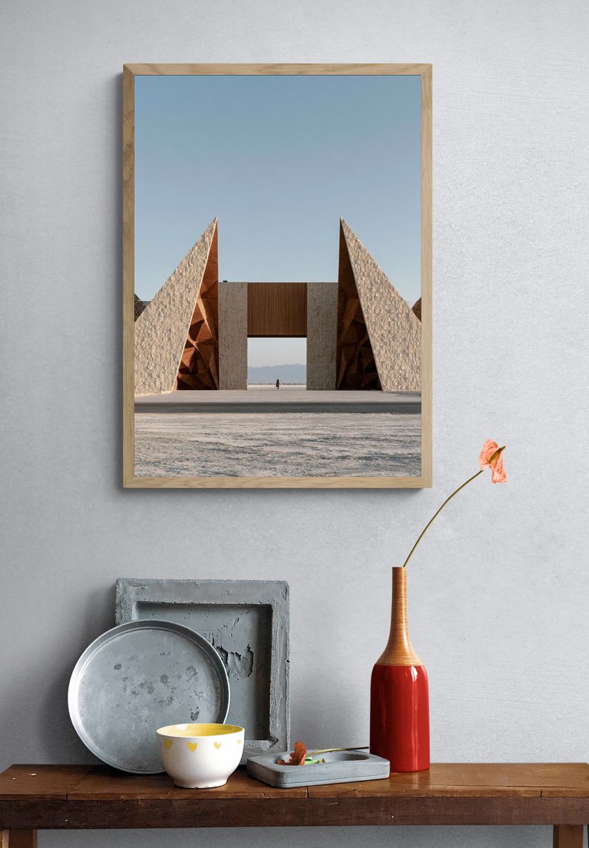 Desert Pavilion Architecture Print. — room view 3