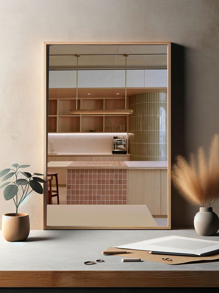 Japandi Kitchen Interior Print. — room view 2