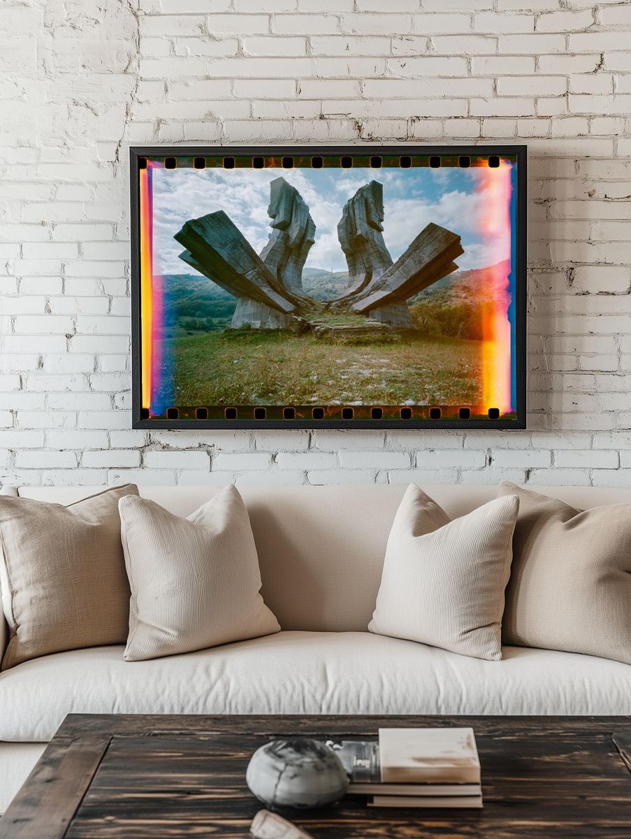 Concrete Monument Landscape Poster. — room view 1
