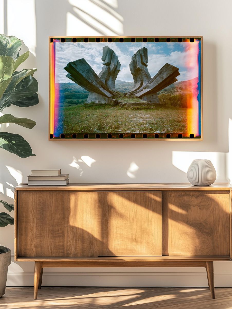 Concrete Monument Landscape Poster. — room view 3