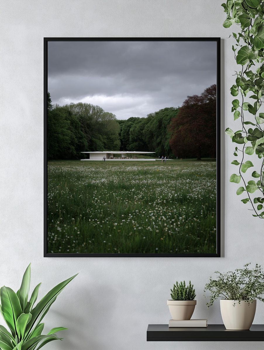 Modern Architecture in Nature — Photography Print. — room view 4