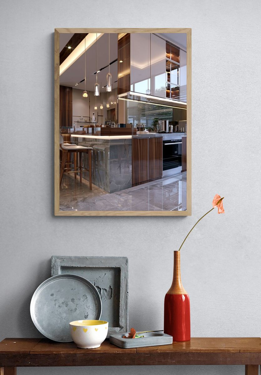 Modern Luxury Kitchen Interior Print. — room view 3