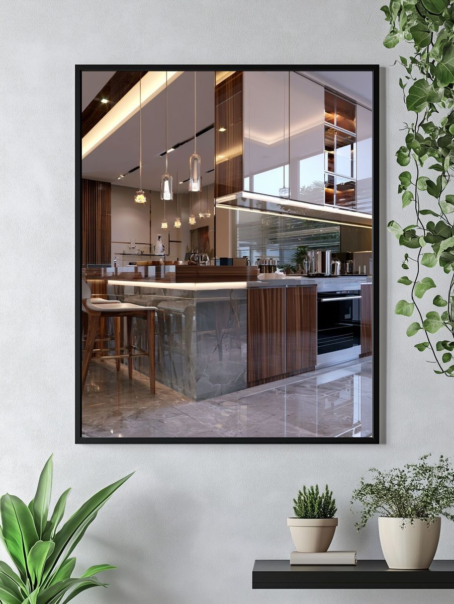 Modern Luxury Kitchen Interior Print. — room view 4