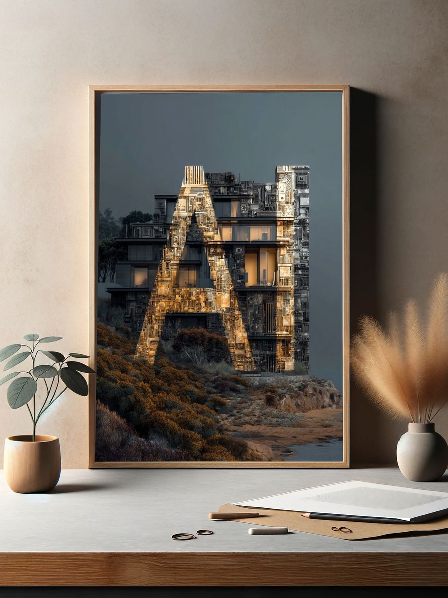 Architectural A — Modern Print. — room view 2
