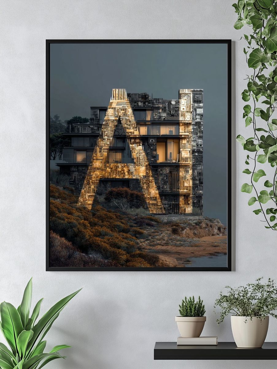 Architectural A — Modern Print. — room view 4