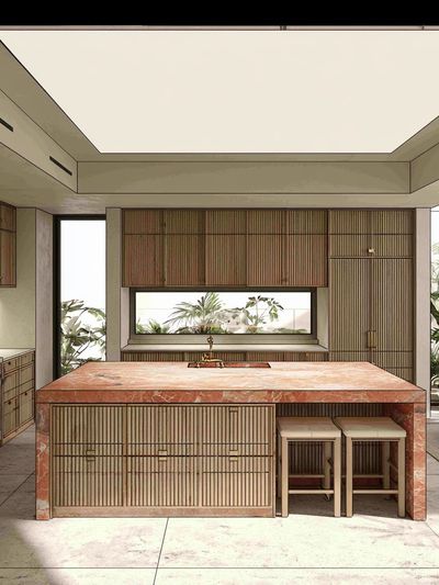 Japandi Kitchen Interior Poster. poster