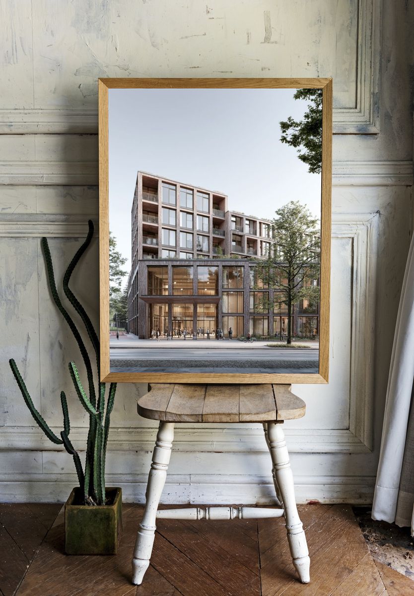 Modern Urban Architecture Poster. room preview