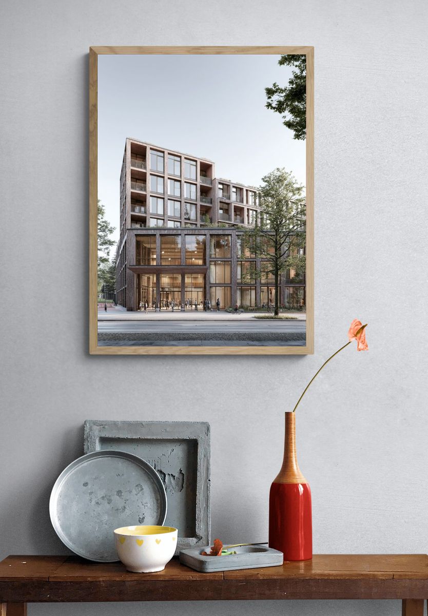 Modern Urban Architecture Poster. — room view 3