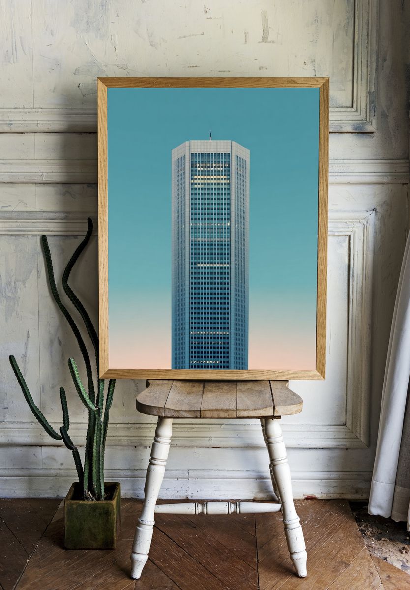 Modern Skyscraper — Architectural Print. room preview