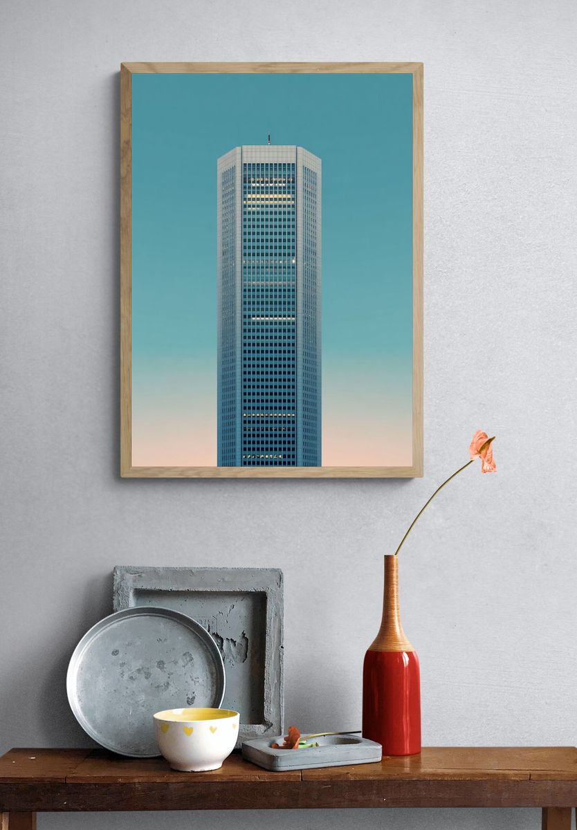 Modern Skyscraper — Architectural Print. — room view 3