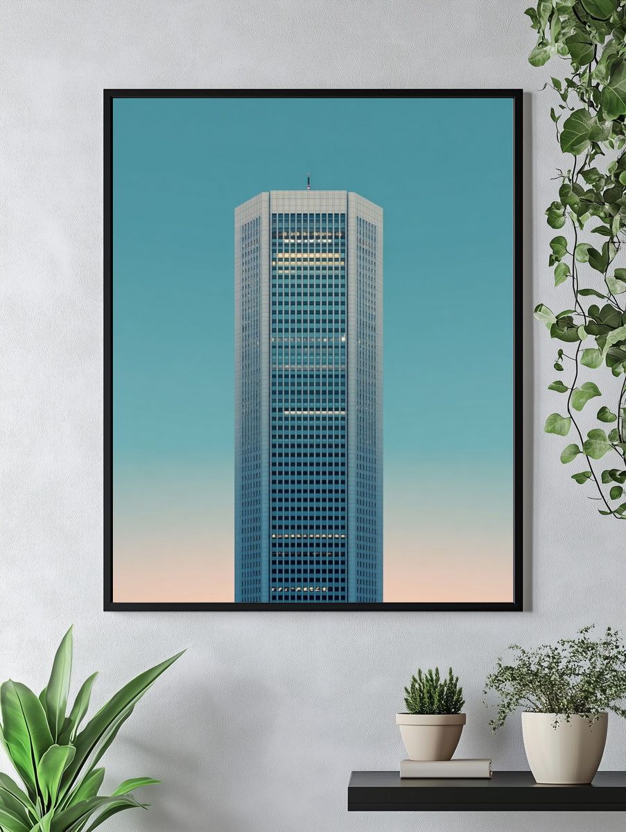 Modern Skyscraper — Architectural Print. — room view 4