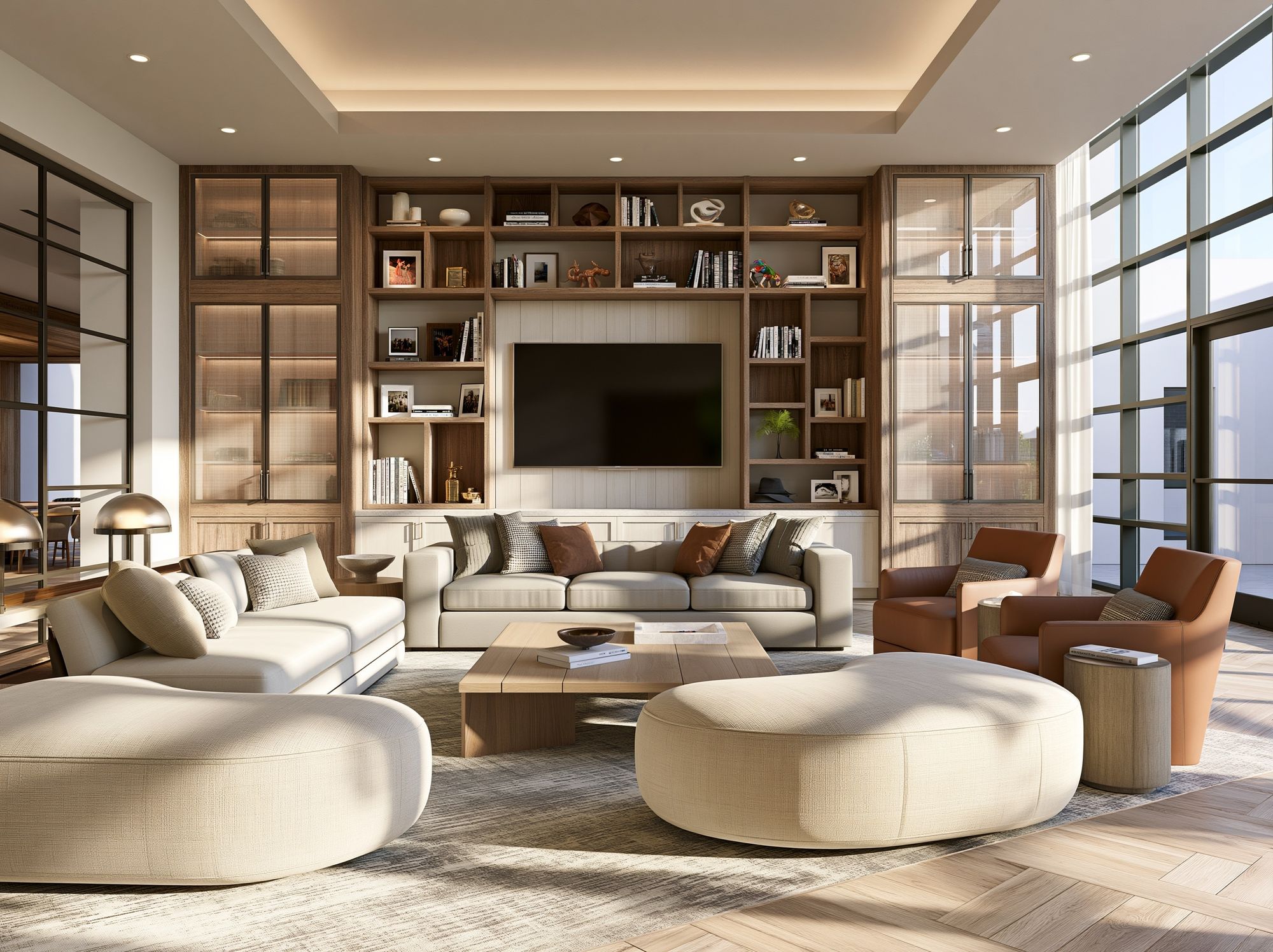 Modern Luxury Living Room Poster. poster — architecture art