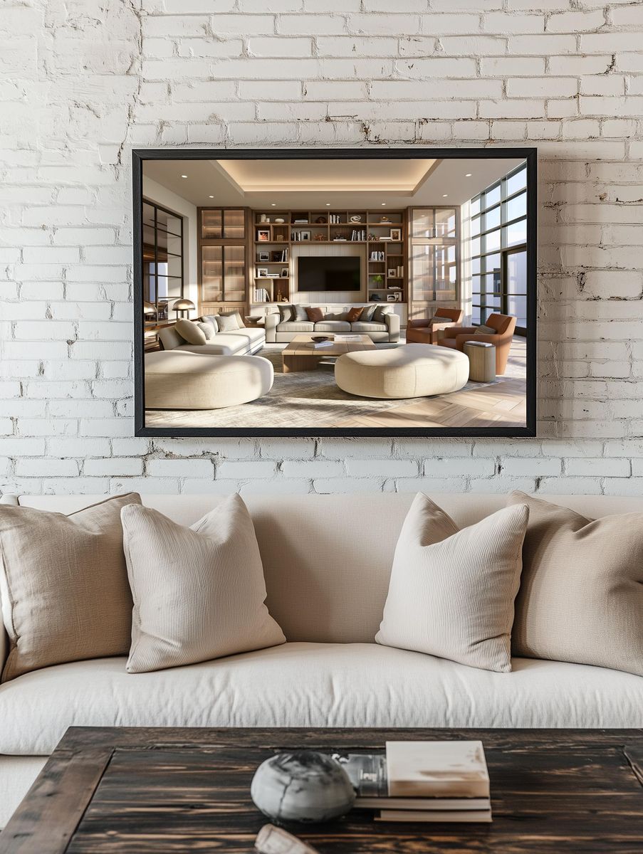 Modern Luxury Living Room Poster. room preview