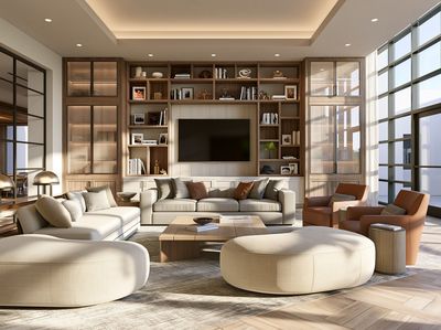 Modern Luxury Living Room Poster.