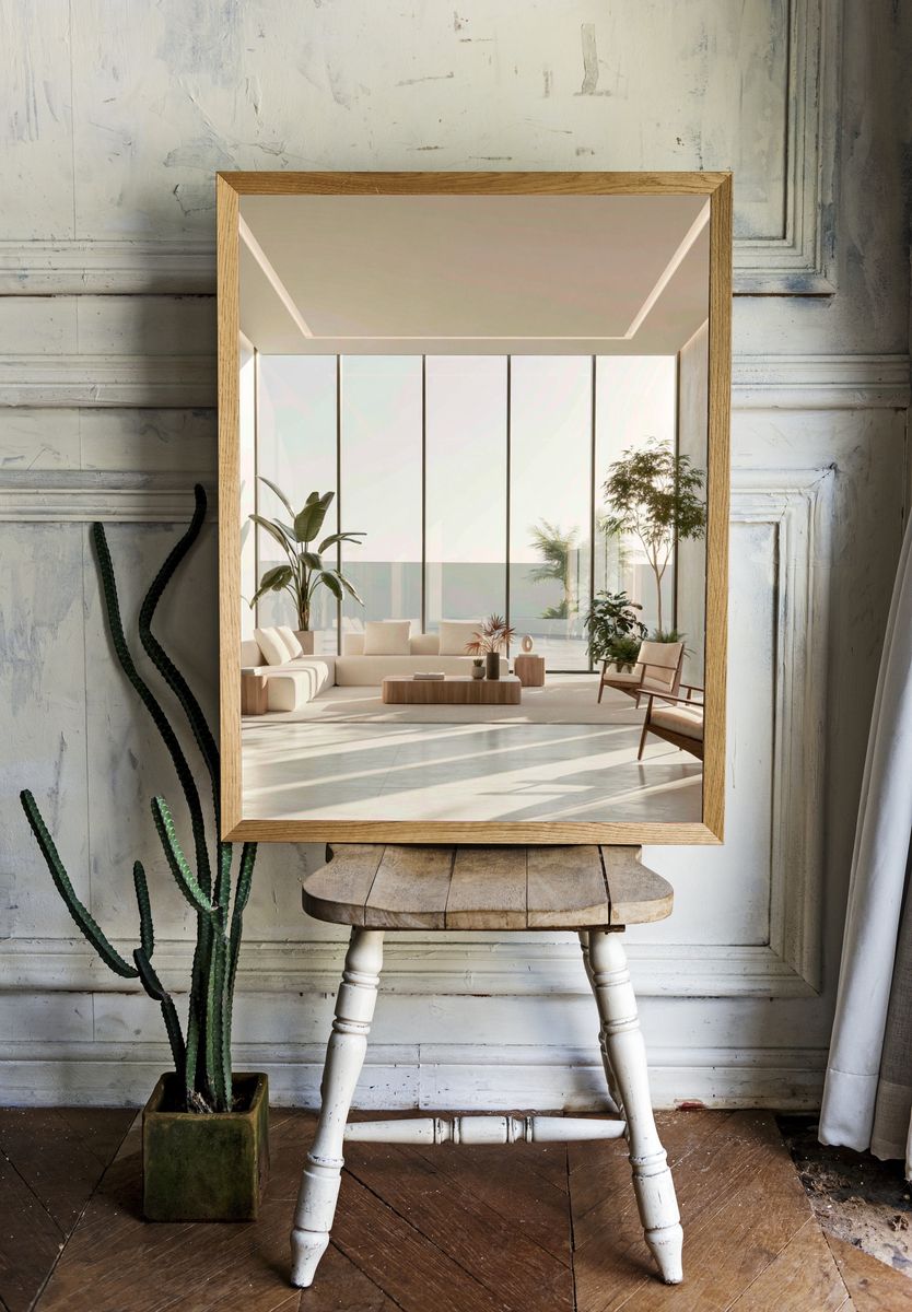 Minimalist Sunlit Interior Print. room preview