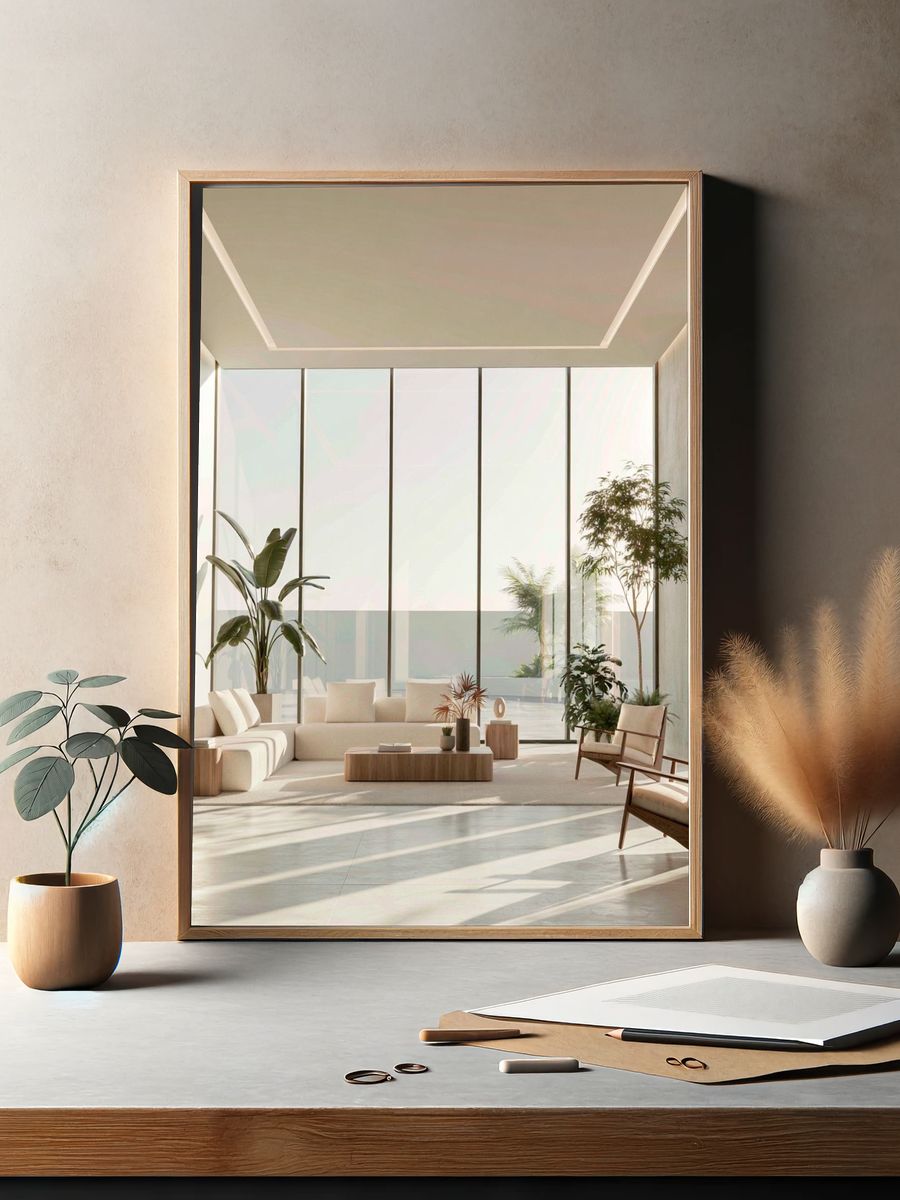 Minimalist Sunlit Interior Print. — room view 2
