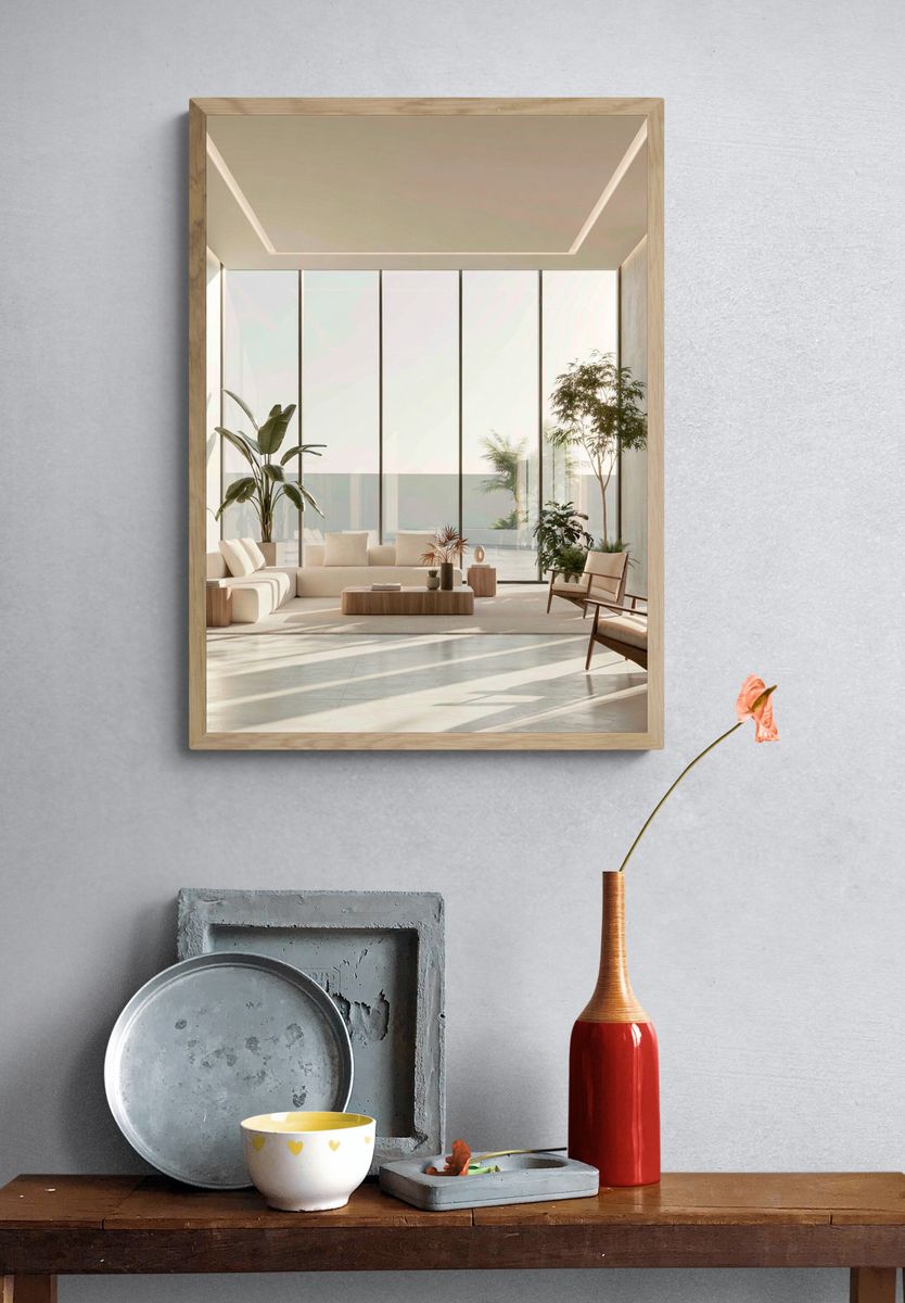 Minimalist Sunlit Interior Print. — room view 3