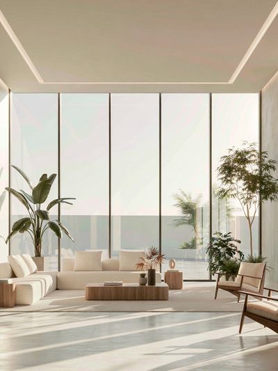 Minimalist Sunlit Interior Print. poster print