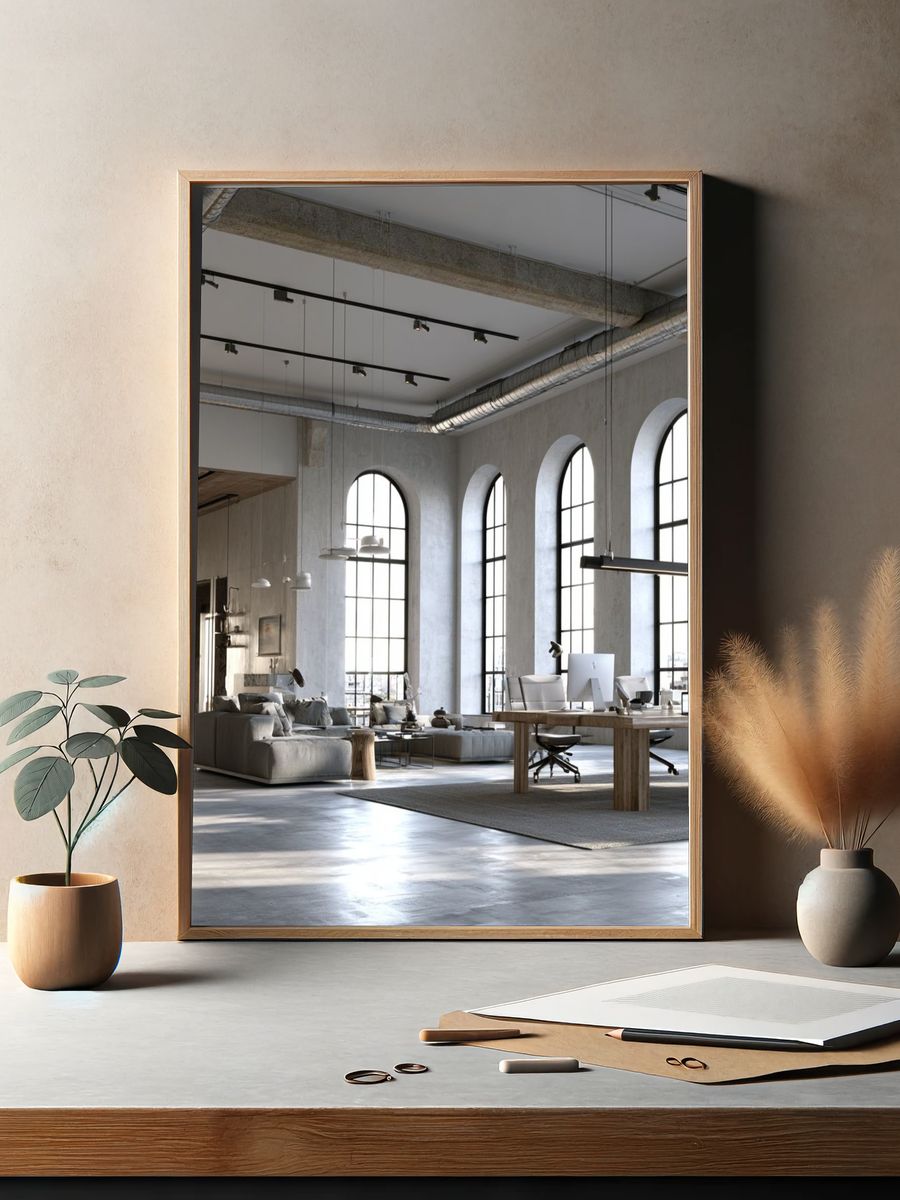 Industrial Loft Office Poster. — room view 2