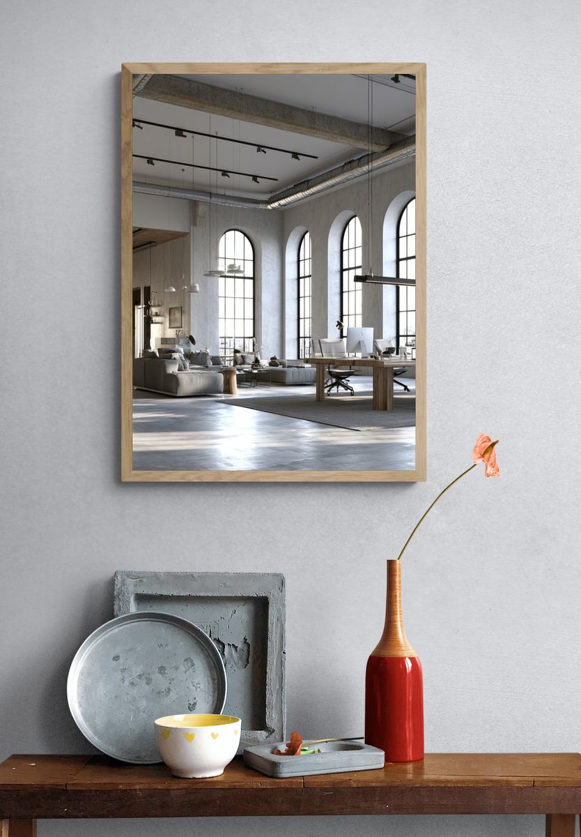 Industrial Loft Office Poster. — room view 3