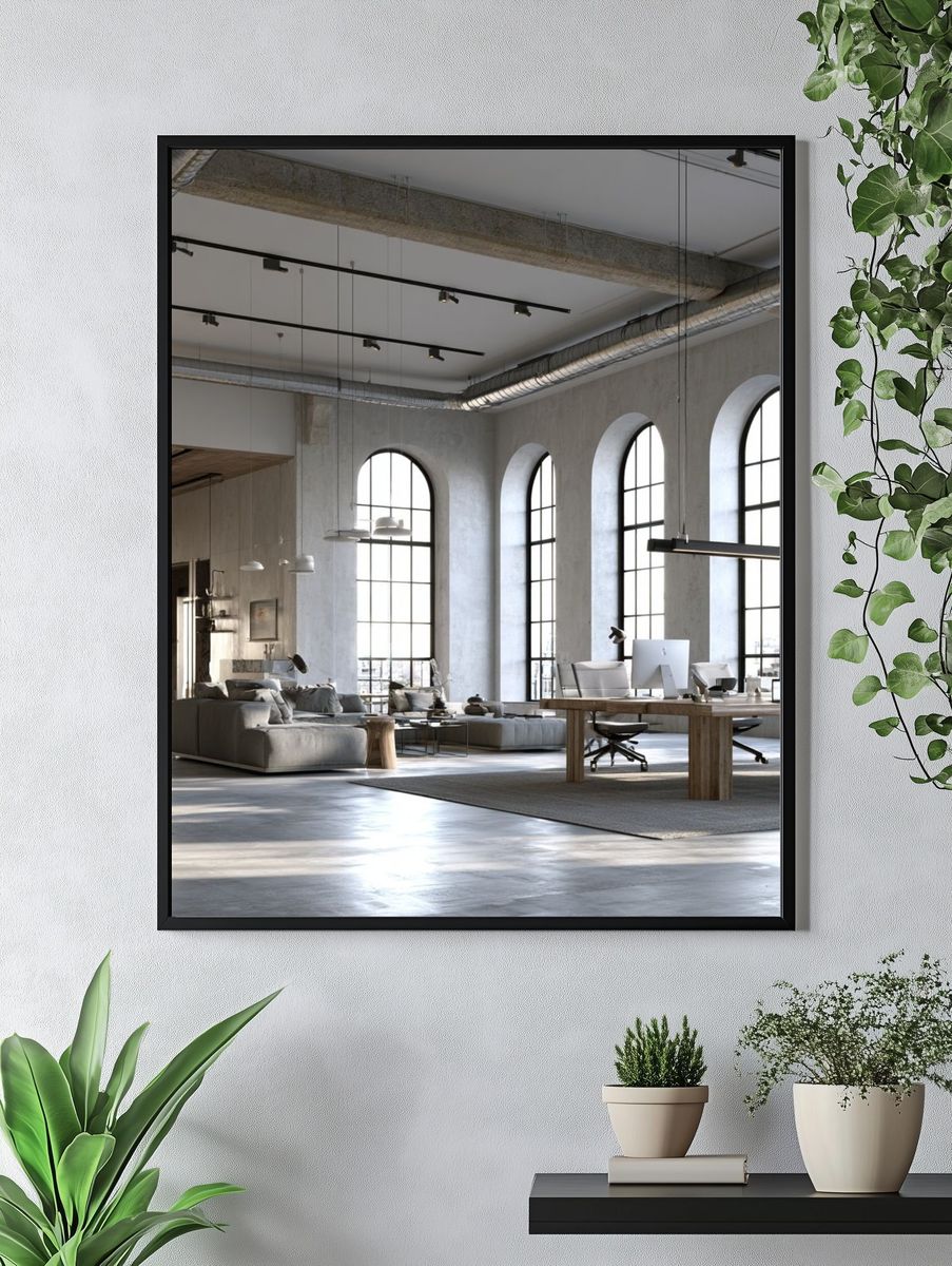 Industrial Loft Office Poster. — room view 4