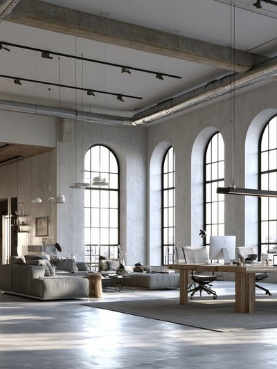 Industrial Loft Office Poster.