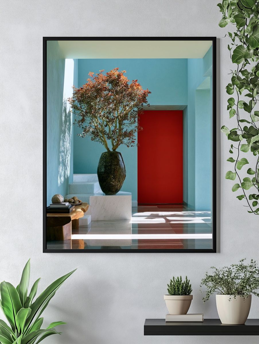 Modern Interior with Bonsai Poster. — room view 4