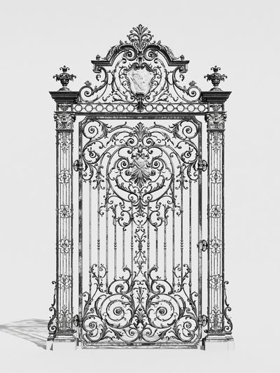 Ornate Iron Gate Photography Poster.