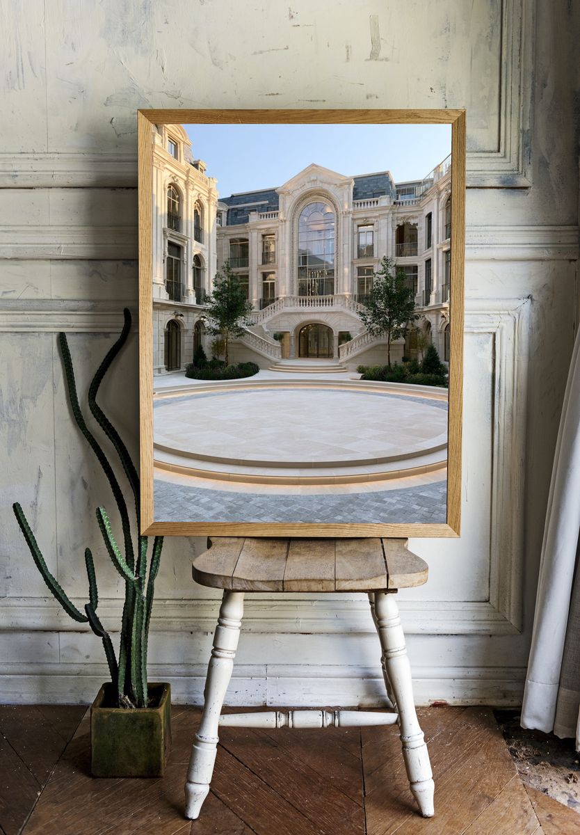 Grand Courtyard Architecture Print. room preview