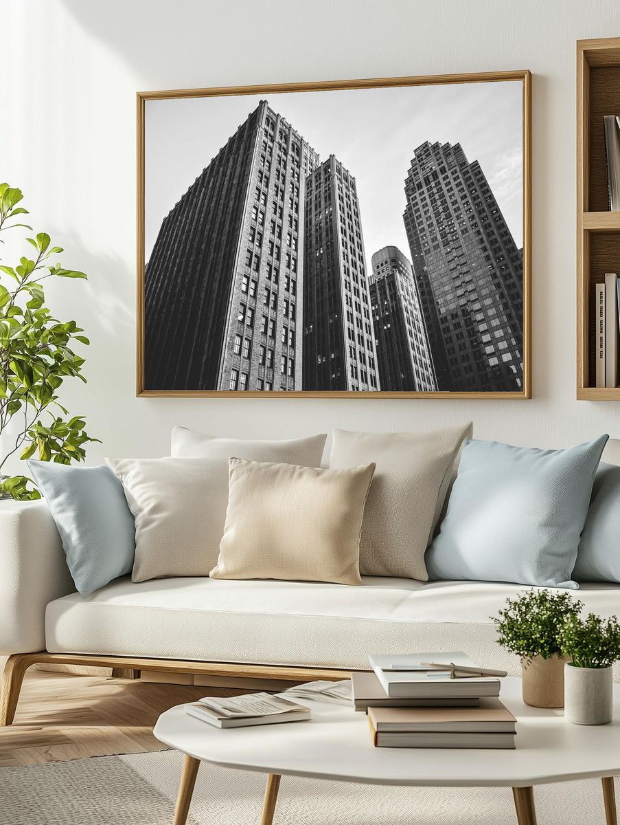 Urban Architecture — Black-White Print. — room view 2