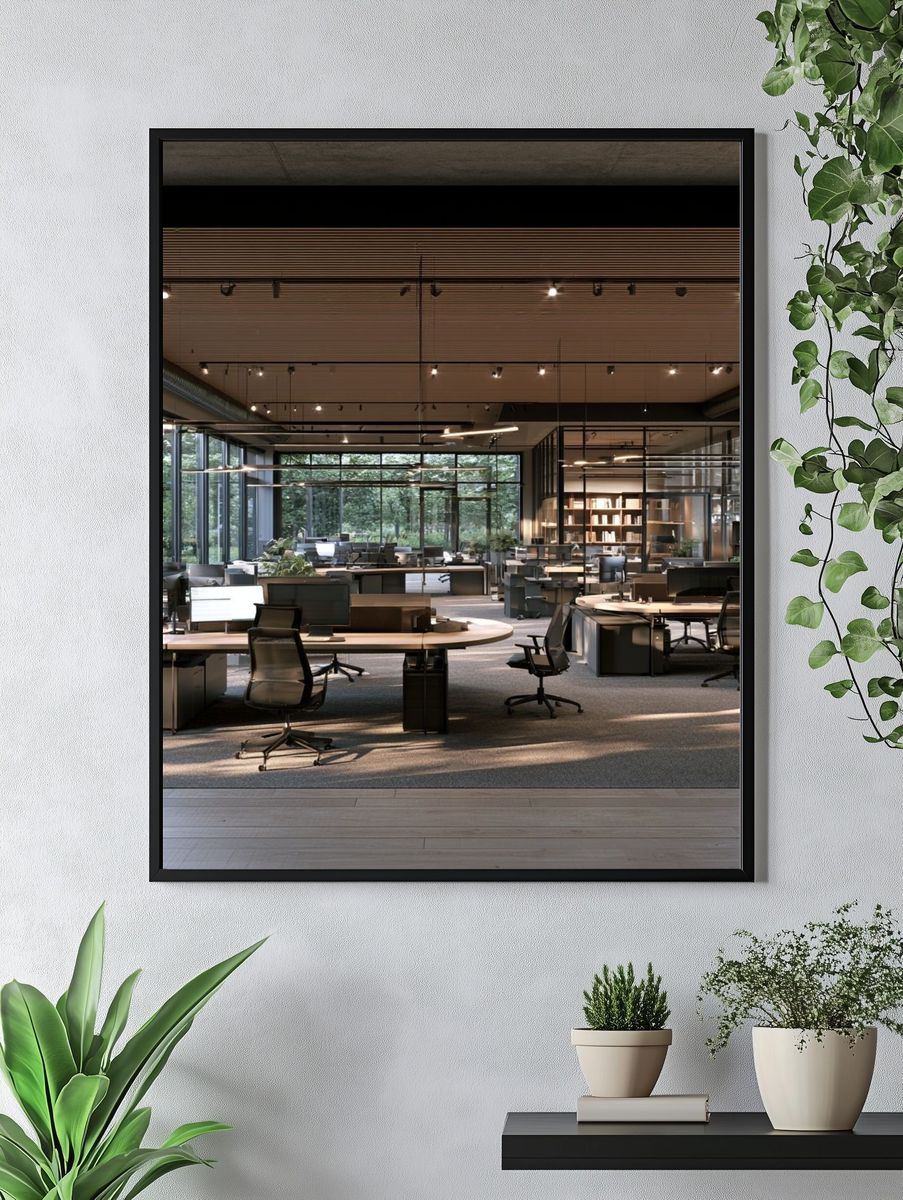 Modern Office Interior Photography Poster. — room view 4